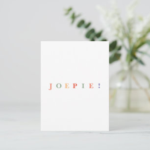 Joepie Congratulations Congratulations on the Wens Postcard
