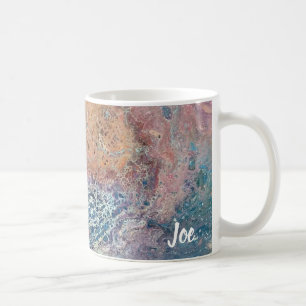 Joe's Abstract Art - Rust Tornado - Coffee Cups