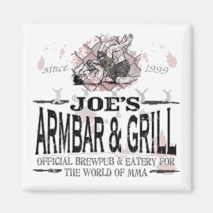 Joe's Armbar & Grill MMA Gear Magnet