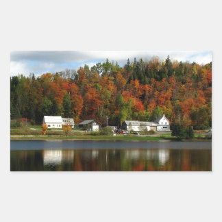 Joe's Pond - Danville, Vermont Rectangular Sticker