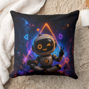 Joey chill pose futuristic throw cushion trial cre