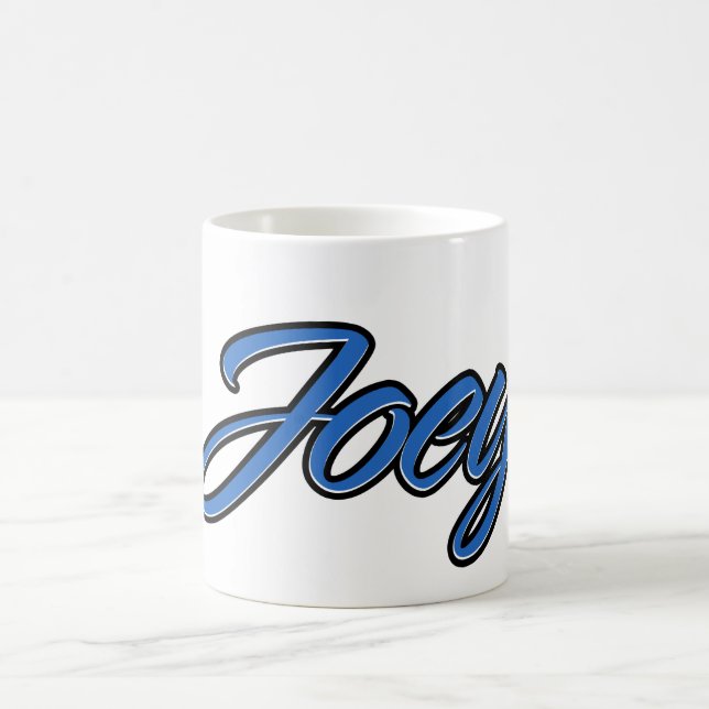 Joey First Name Name blue Tasse Kaffeetasse Coffee Mug (Center)