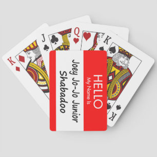 "Joey Jo-Jo Junior Shabadoo" Playing Cards