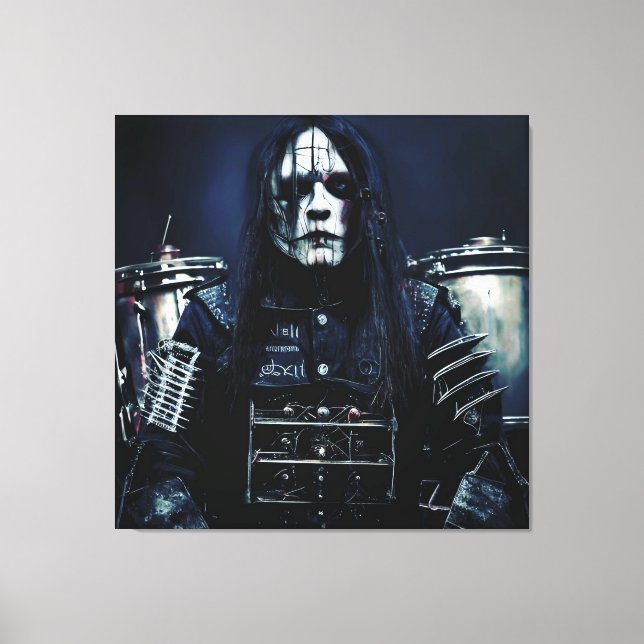 Joey Jordison Custom Frame Canvas Print (Front)