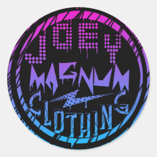 Joey Magnum Clothing Classic Round Sticker