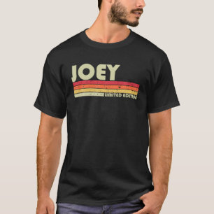 JOEY Name Personalised Retro Vintage 80s 90s Birth T-Shirt