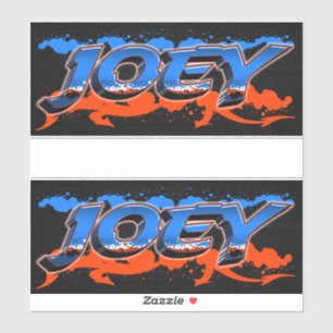 Joey Vorname Name Graffiti Aufkleber Sticker