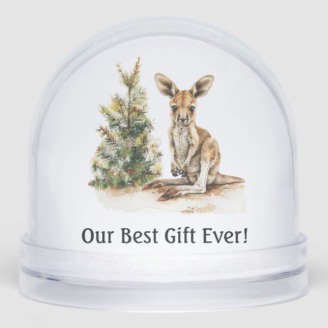 Joey's First Christmas, custom Snowglobe (Front)