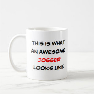 jogger, awesome coffee mug