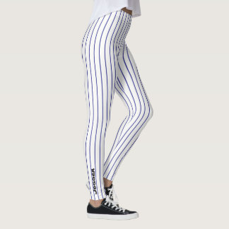Jogger Leggings - Black pinstripe