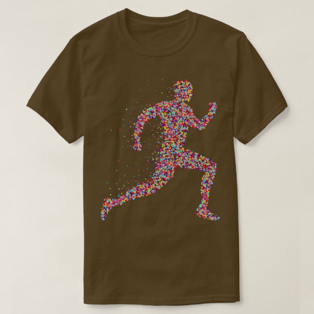 Jogger Runner Sport Fitness Jogging T-Shirt (Design Front)