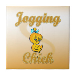 Jogging Chick Tile