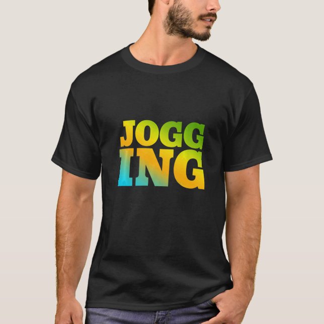 Jogging Designed With Nature Colours T-Shirt (Front)