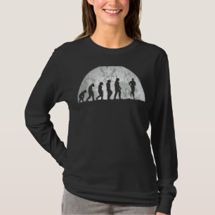 Jogging Evolution Evolution Of Man Sports Runners T-Shirt