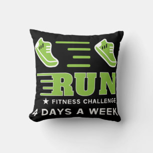 Jogging Get Fit Motivational Support Mug Throw Pil Cushion