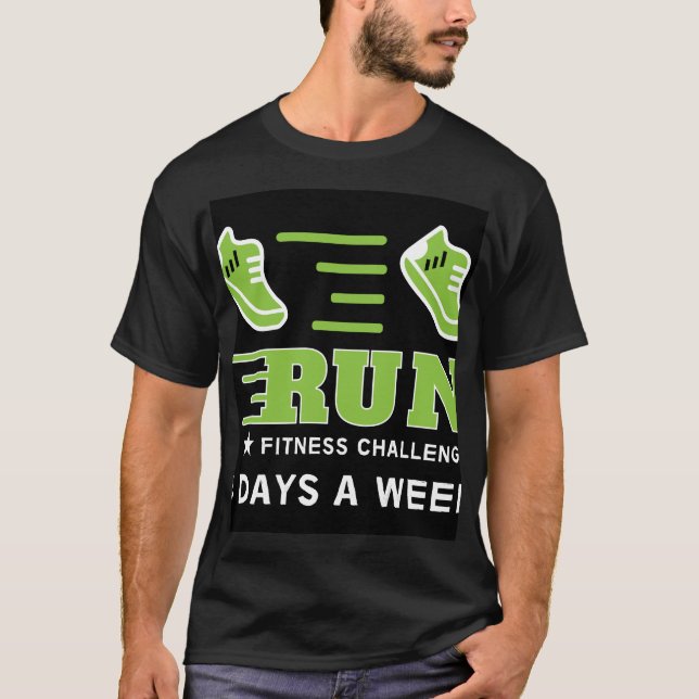Jogging Get Fit Motivational Support Mug Throw Pil T-Shirt (Front)
