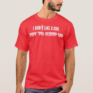 Jogging Girl Jogger Runner Run Marathon T-Shirt
