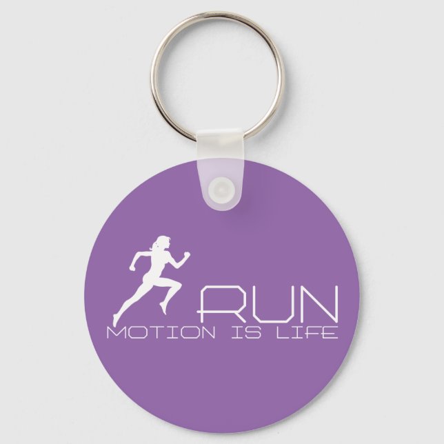 Jogging girl key ring (Front)