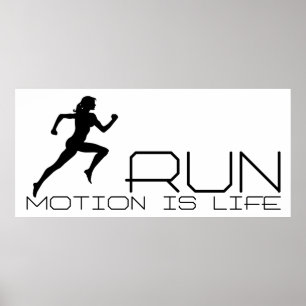 jogging girl poster