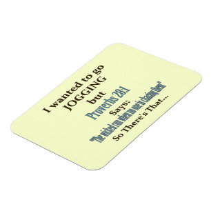 Jogging Humor Magnet