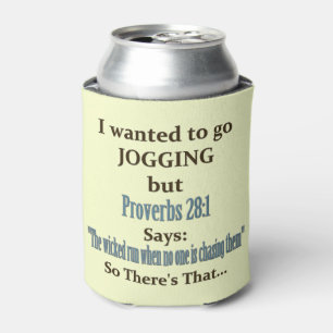 Jogging Humour Can Cooler