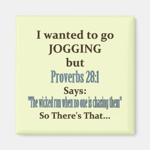 Jogging Humour Magnet