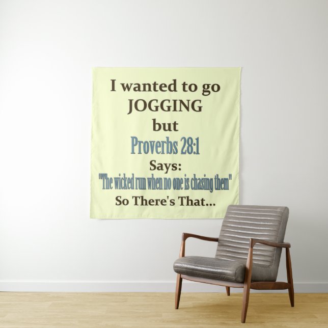 Jogging Humour Tapestry (In Situ)