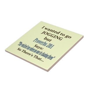 Jogging Humour Tile