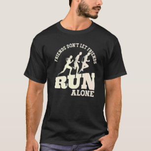 Jogging Runner Run Matching Running Friends Premiu T-Shirt