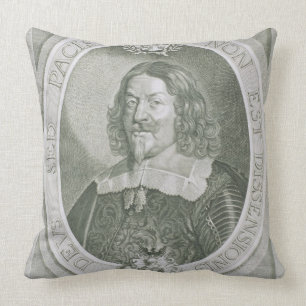 Johann Adler Salvius (1590-1652) from 'Portraits d Cushion