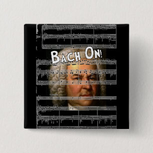 Johann Bach Gifts 15 Cm Square Badge