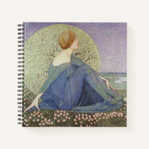 Johann Heinrich Vogeler Beautiful Woman Notebook