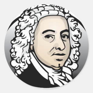 Johann Sebastian Bach Classic Round Sticker