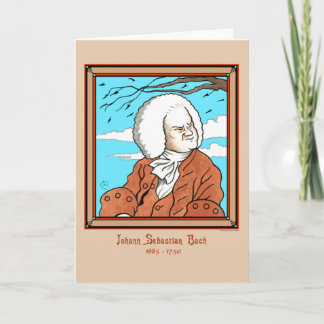 "Johann Sebastian Bach" Greeting Card