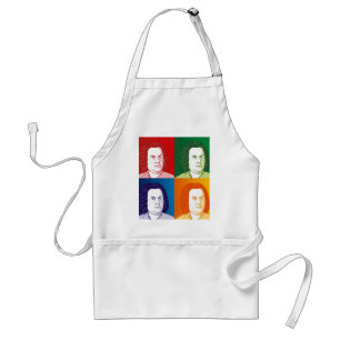 Johann Sebastian Bach im Cartoon Stil Standard Apron