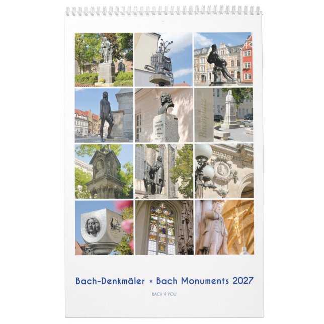 Johann Sebastian Bach Monument 2027,  A Composers Calendar (Cover)