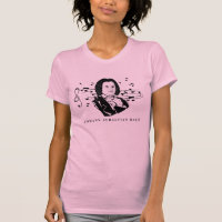 Johann Sebastian Bach Portrait and Bust with Notes