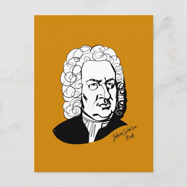 Johann Sebastian Bach Postcard (Front)