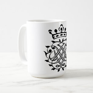 Johann Sebastian Bach Seal Crest Monogram Insignia Coffee Mug