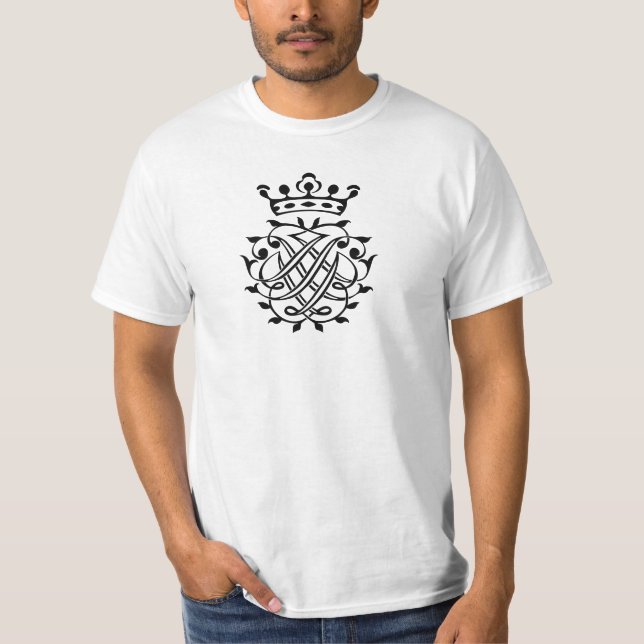 Johann Sebastian Bach Seal Crest Monogram Insignia T-Shirt (Front)