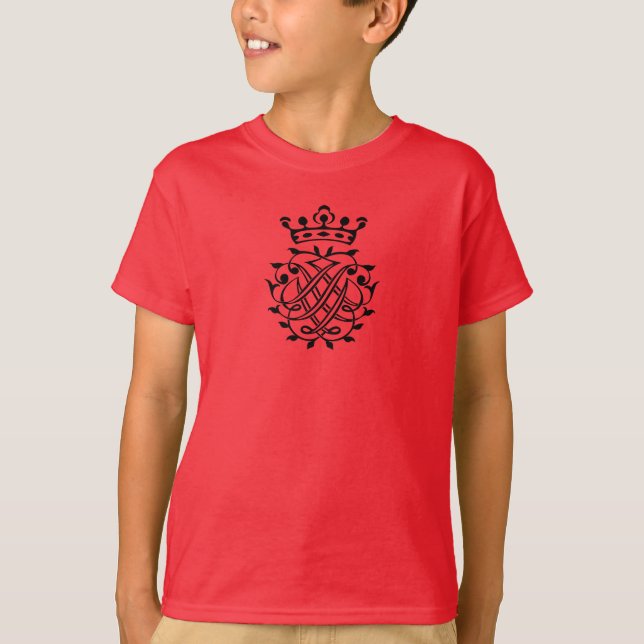 Johann Sebastian Bach Seal Crest Monogram Insignia T-Shirt (Front)