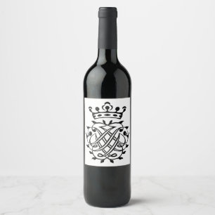 Johann Sebastian Bach Seal Crest Monogram Insignia Wine Label