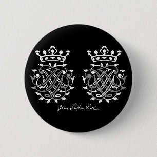 Johann Sebastian Bach Siegel 6 Cm Round Badge