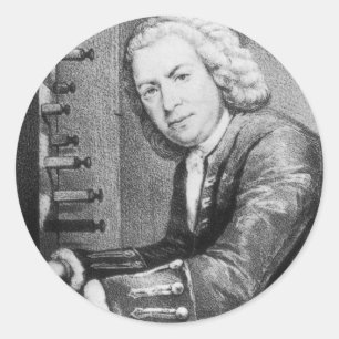 Johann Sebastian Bach Stuff Classic Round Sticker