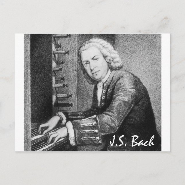 Johann Sebastian Bach Stuff Postcard (Front)