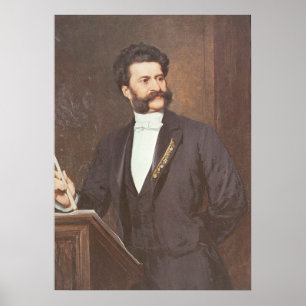 Johann Strauss II – Composer Poster