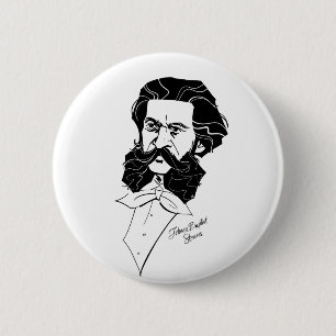 Johann Strauss Jr. 6 Cm Round Badge