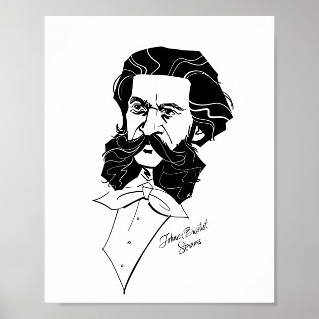 Johann Strauss Jr. Poster (Front)