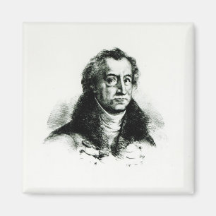 Johann Wolfgang Goethe engraved by Delacroix Magnet