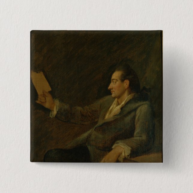 Johann Wolfgang von Goethe, 1775 15 Cm Square Badge (Front)